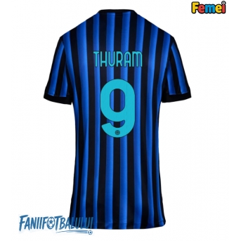 Inter Milan Marcus Thuram #9 Tricou Fotbal Replică 2025-26 Femei Acasa